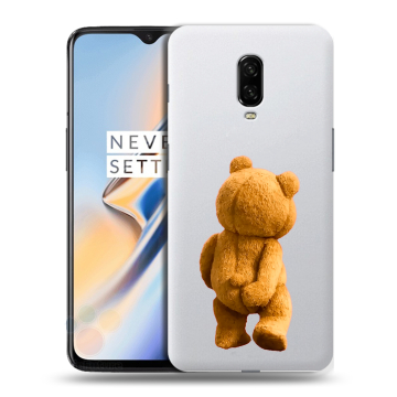 Силиконовый чехол на OnePlus 6T с принтом Медведь