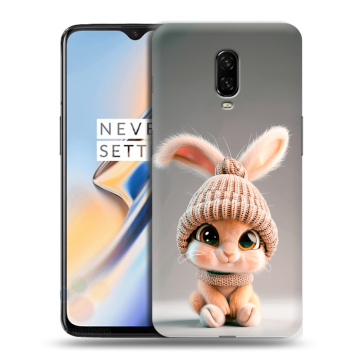 Силиконовый чехол на OnePlus 6T с принтом Кролик
