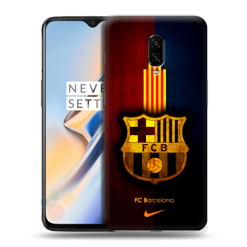 Силиконовый чехол на OnePlus 6T с принтом Барселона Barcelona