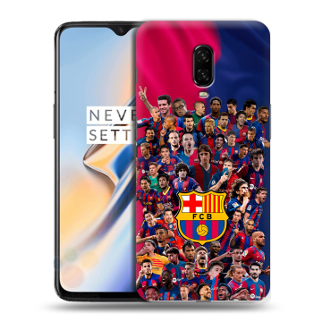 Силиконовый чехол на OnePlus 6T с принтом Барселона Barcelona