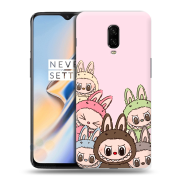 Силиконовый чехол на OnePlus 6T с принтом Лабубу