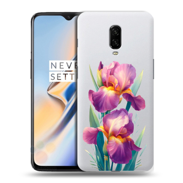 Силиконовый чехол на OnePlus 6T с принтом Цветы орхидеи