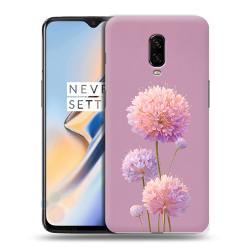 Силиконовый чехол на OnePlus 6T с принтом Цветы
