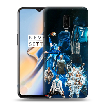 Силиконовый чехол на OnePlus 6T с принтом Реал Роналдо
