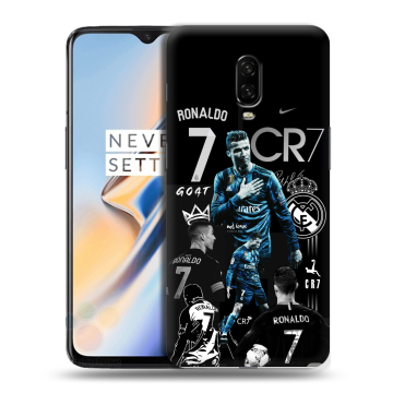 Силиконовый чехол на OnePlus 6T с принтом Реал Роналдо