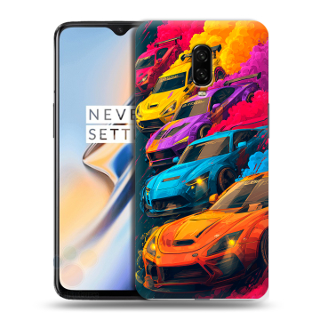 Силиконовый чехол на OnePlus 6T с принтом Тачки