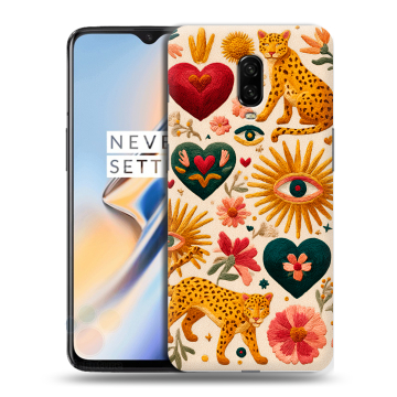 Силиконовый чехол на OnePlus 6T с принтом Модный принт