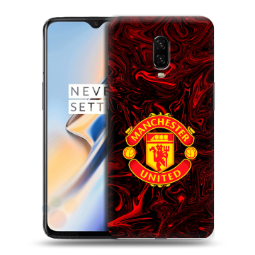 Силиконовый чехол на OnePlus 6T с принтом Manchester United