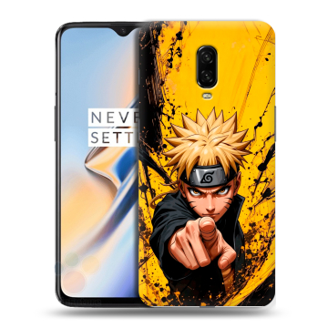 Силиконовый чехол на OnePlus 6T с принтом Naruto Наруто