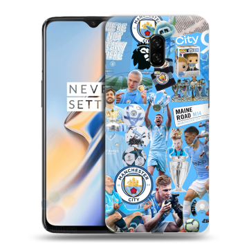 Силиконовый чехол на OnePlus 6T с принтом Man City Манчестер Сити