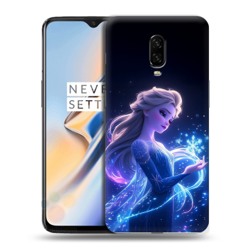 Силиконовый чехол на OnePlus 6T с принтом Холодное сердце Frozen