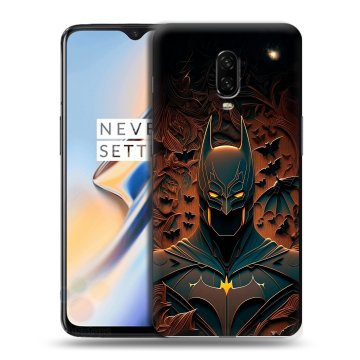 Силиконовый чехол на OnePlus 6T с принтом Batman Бэтмен