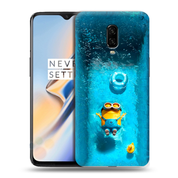 Силиконовый чехол на OnePlus 6T с принтом Миньоны
