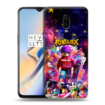 Силиконовый чехол на OnePlus 6T с принтом Roblox Роблокс
