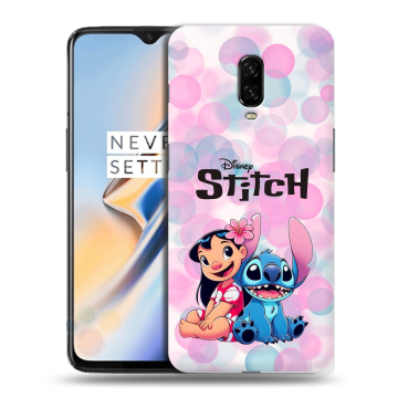 Силиконовый чехол на OnePlus 6T с принтом Лило и Стич
