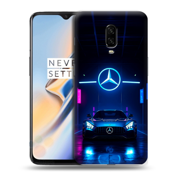 Силиконовый чехол на OnePlus 6T с принтом Mercedes Мерседес
