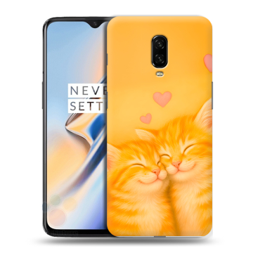 Силиконовый чехол на OnePlus 6T с принтом Милые котята