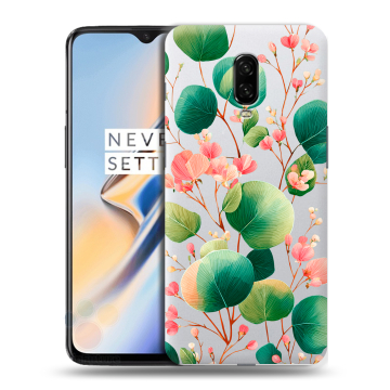 Силиконовый чехол на OnePlus 6T с принтом женский