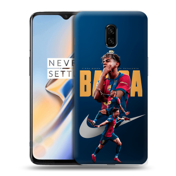 Силиконовый чехол на OnePlus 6T с принтом Барселона Barca Yamal 