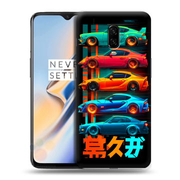 Силиконовый чехол на OnePlus 6T с принтом машины тачки