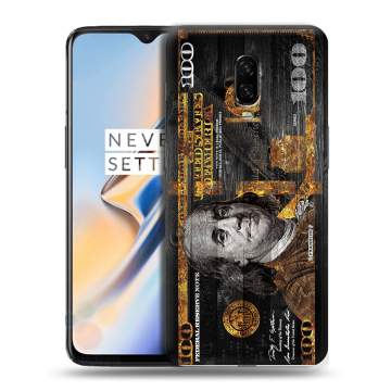 Силиконовый чехол на OnePlus 6T с принтом Доллар деньги