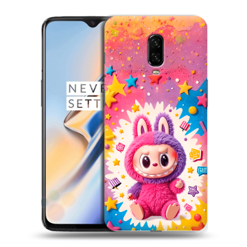 Силиконовый чехол на OnePlus 6T с принтом Labubu Лабубу