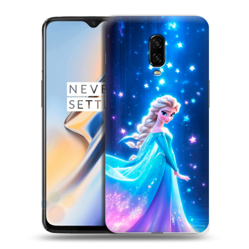 Силиконовый чехол на OnePlus 6T с принтом Холодное сердце Frozen
