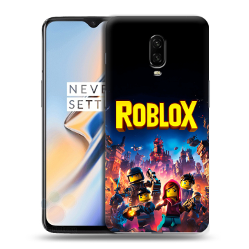 Силиконовый чехол на OnePlus 6T с принтом Roblox Роблокс