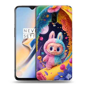 Силиконовый чехол на OnePlus 6T с принтом Labubu Лабубу
