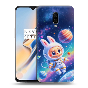 Силиконовый чехол на OnePlus 6T с принтом Labubu Лабубу