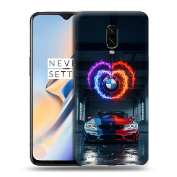 Силиконовый чехол на OnePlus 6T с принтом BMW БМВ