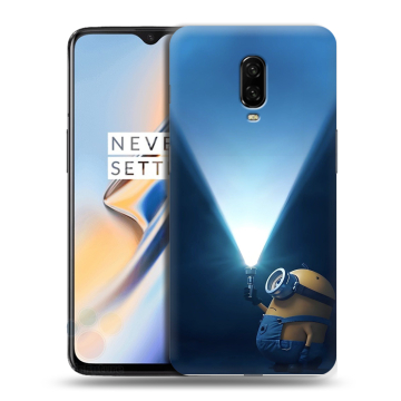 Силиконовый чехол на OnePlus 6T с принтом Миньоны