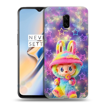 Силиконовый чехол на OnePlus 6T с принтом Labubu Лабубу
