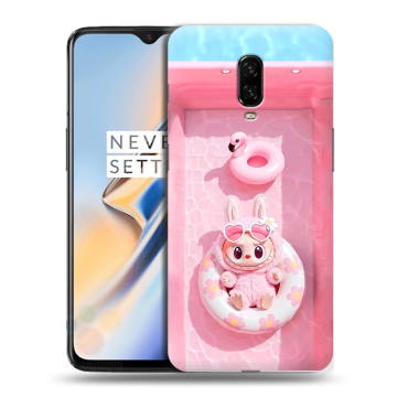 Силиконовый чехол на OnePlus 6T с принтом Labubu Лабубу