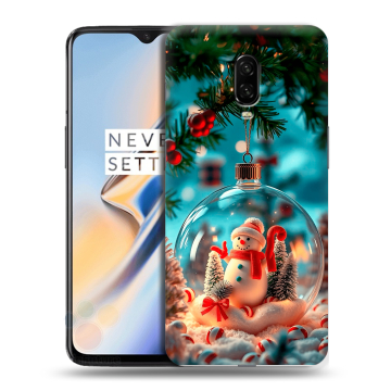 Силиконовый чехол на OnePlus 6T с принтом Новый год