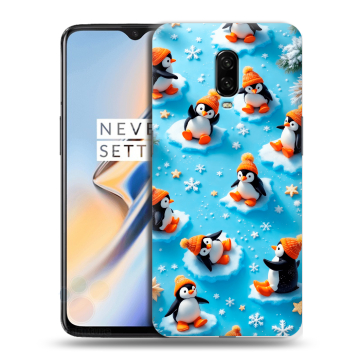 Силиконовый чехол на OnePlus 6T с принтом Новый год