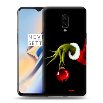Силиконовый чехол на OnePlus 6T с принтом Новый год Гринч