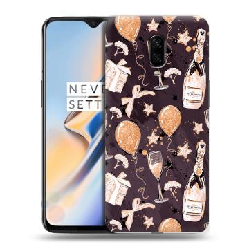 Силиконовый чехол на OnePlus 6T с принтом Новый год