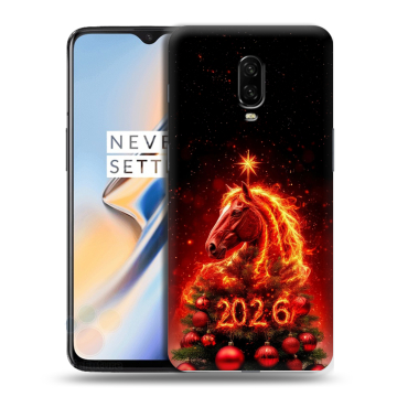 Силиконовый чехол на OnePlus 6T с принтом Новый год
