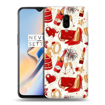 Силиконовый чехол на OnePlus 6T с принтом Новый год