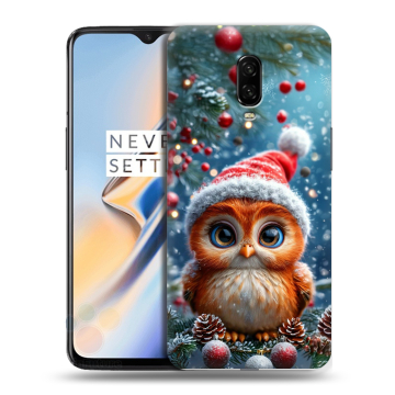 Силиконовый чехол на OnePlus 6T с принтом Новый год Силиконовый чехол на OnePlus 6T с принтом Новый год