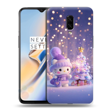 Силиконовый чехол на OnePlus 6T с принтом Новый год Силиконовый чехол на OnePlus 6T с принтом Новый год