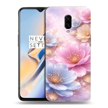Силиконовый чехол на OnePlus 6T с принтом женский
