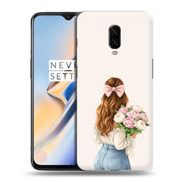 Силиконовый чехол на OnePlus 6T с принтом женский