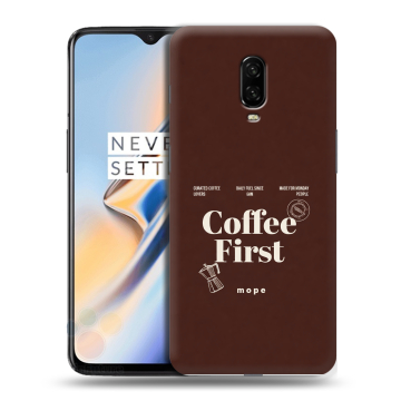 Силиконовый чехол на OnePlus 6T с принтом женский