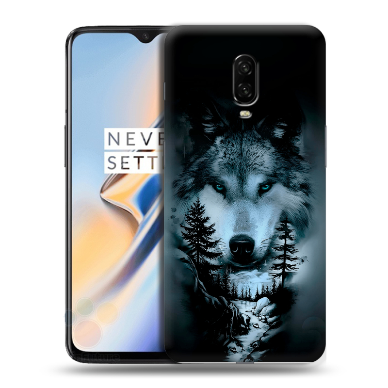 Силиконовый чехол на OnePlus 6T с принтом Лесной волк Силиконовый чехол на OnePlus 6T с принтом Лесной волк