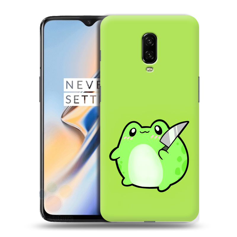Пластиковый чехол на OnePlus 6T с принтом Лягушенок Пластиковый чехол на OnePlus 6T с принтом Лягушенок