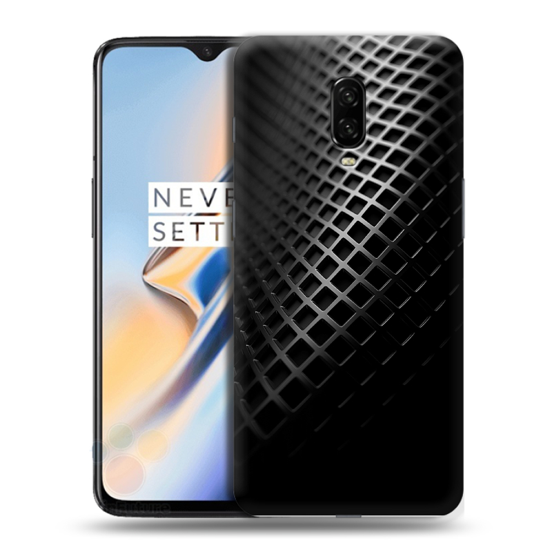 Пластиковый чехол на OnePlus 6T с принтом Текстура металла Пластиковый чехол на OnePlus 6T с принтом Текстура металла