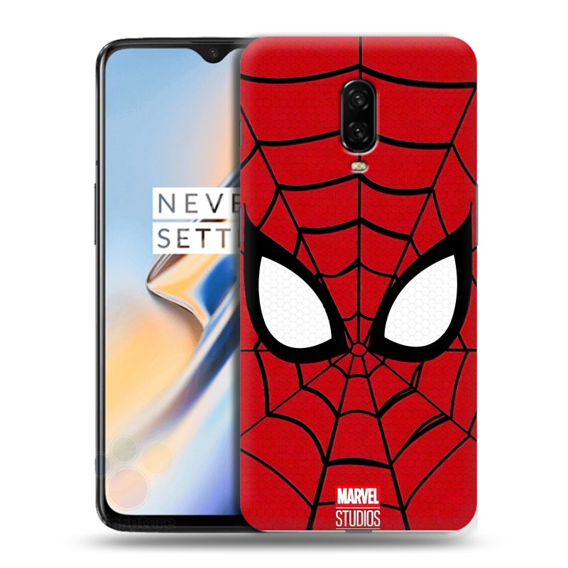 Пластиковый чехол на OnePlus 6T с принтом человек паук spiderman Пластиковый чехол на OnePlus 6T с принтом человек паук spiderman