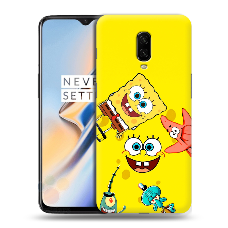Силиконовый чехол на OnePlus 6T с принтом Спанч боб Спанчбоб Силиконовый чехол на OnePlus 6T с принтом Спанч боб Спанчбоб